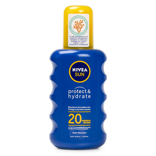 Nivea zonnebrand Factor 20 (Spray, Waterresistent, 200 ml) Nivea zonnebrand Factor 20 (Spray, Waterresistent, 200 ml)